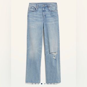 NWT Old Navy Extra High-Waisted Wide-Leg Ripped
Jeans Size 6